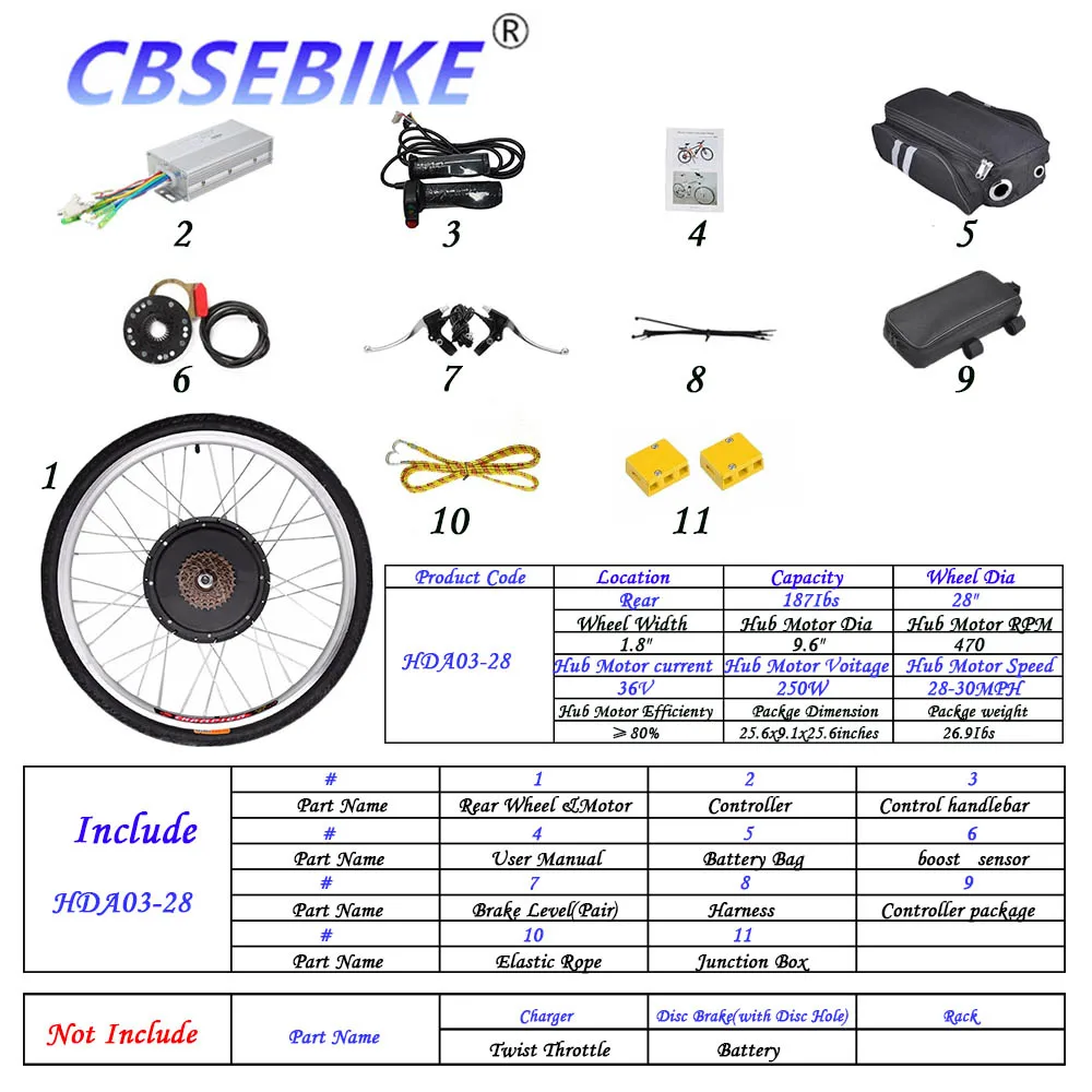 28inch 36v250w HDA3 Задняя часть электровелосипеда колеса высокая скорость конверсионный комплект 28 дюймов ступица мотор HDA01-28 - Цвет: 28inch 36v250w HDA3