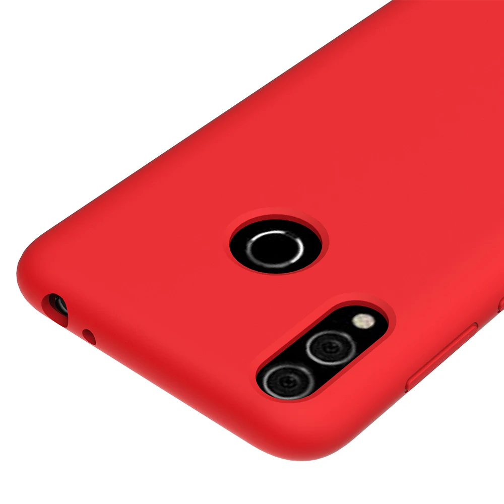Для Honor 8c чехол-накладка для huawei Honor 8C мягкий жидкий силиконовый чехол-накладка для Honor 8 C Ультратонкий матовый полуобернутый чехол