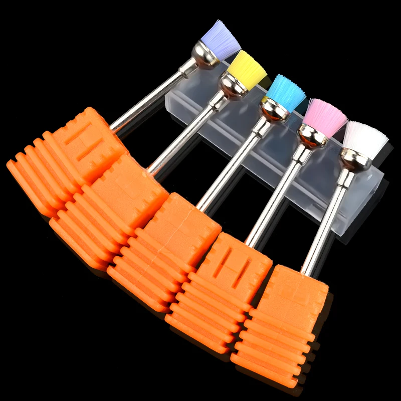 Маникюрные фрезы для ногтей дрель 4 цвета Электрический Фрезер сверлильный кисть