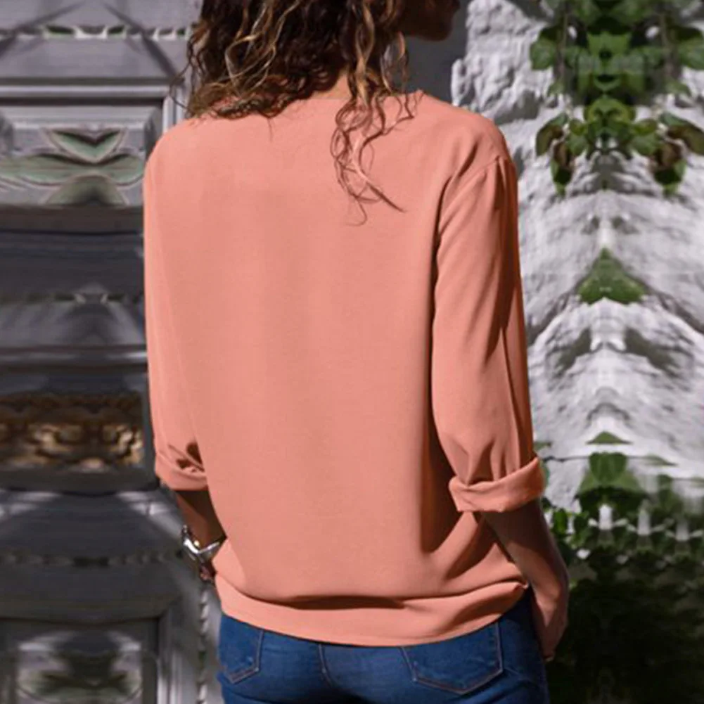 2018 Summer Tops Button Irregular Blouse Women Yellow Long Sleeve Oblique Collar Shirt Female Elegant Autumn Casual Office |