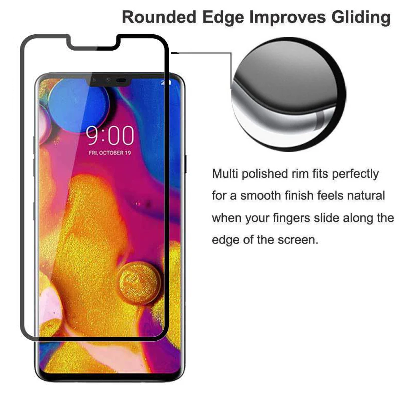Закаленное стекло с полным покрытием для LG V30 9H защита экрана переднее G7 K7 K8 K10 Stylus4