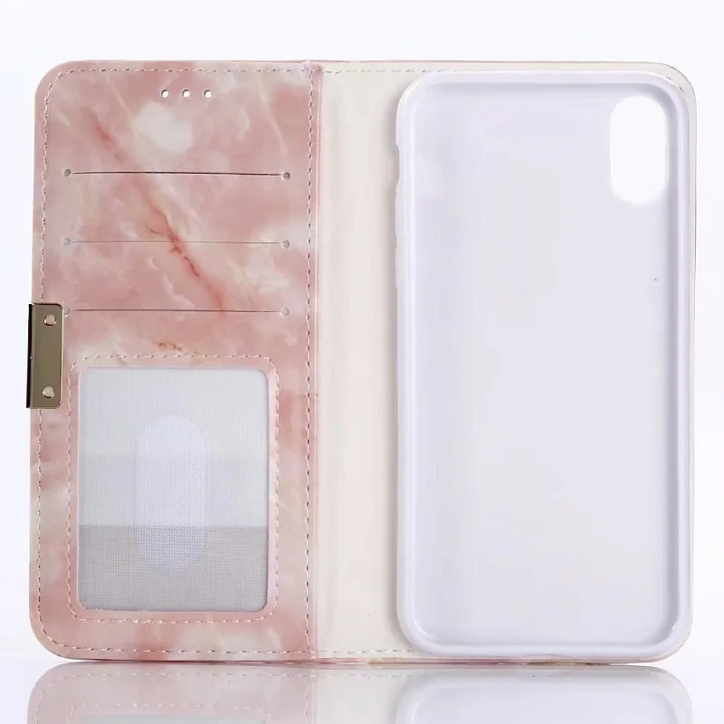 Мраморный чехол для телефона Apple iphoneX iphone8 50 шт. откидной бумажник книжка iphone7 7plus