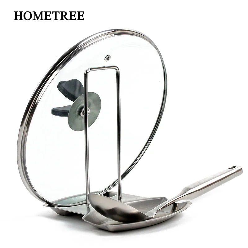 

Multi-Functional Spoon Rests Pot Clips Stainles Steel Removable Pot Holder Cutting Board Drain Rack Kitchen Storage Rack H737
