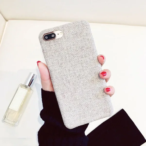 12 Light Gray Мягкий чехол из ТПУ с тканевой текстурой для iphone 7, чехол, ультра-тонкий силиконовый чехол для телефона s, для iphone 6, 6 S, 7, 8 Plus, X, Xs, Max, чехол s - Цвет: 12 Light Gray