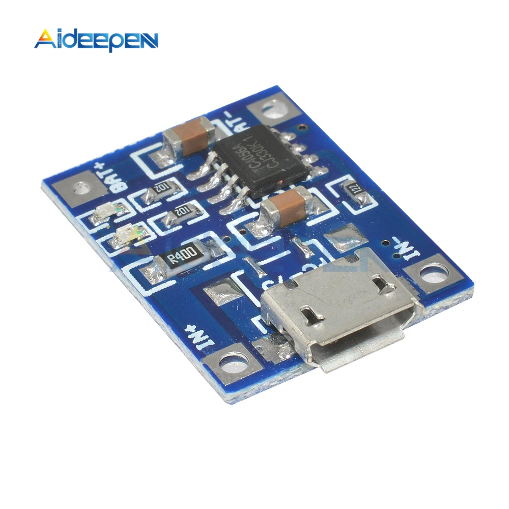 5 шт. Micro USB в 1 а 18650 TP4056 модуль зарядного устройства литиевой батареи зарядная