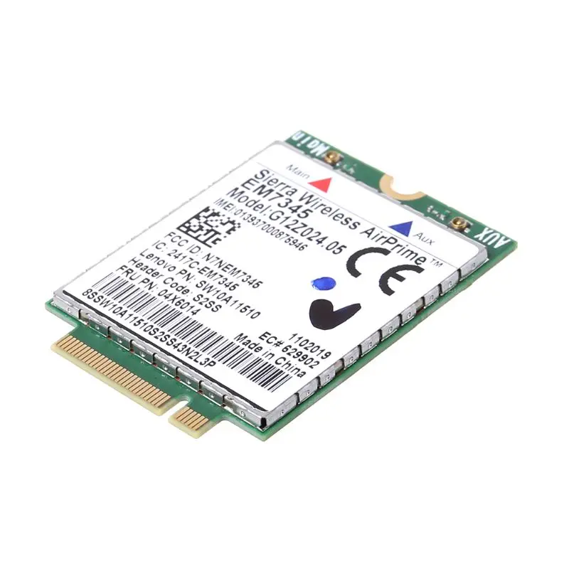 

WWAN Wireless Card EM7345 4G LTE for Lenovo Thinkpad 04X6092 04X6015 04X6014 Sierra