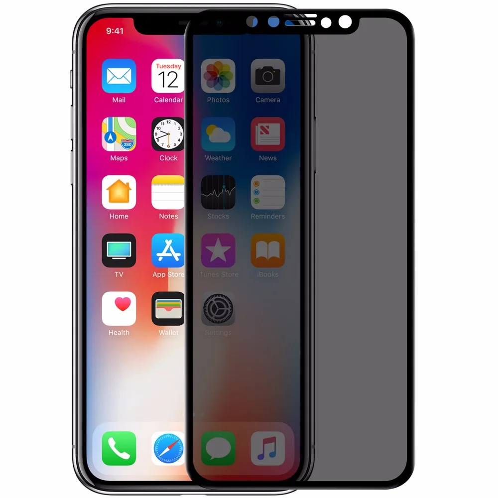 Антибликовое стекло для iphone X XS, NILLKIN, анти-писк, полное покрытие, закаленное стекло, Защита экрана для Apple iphone X S