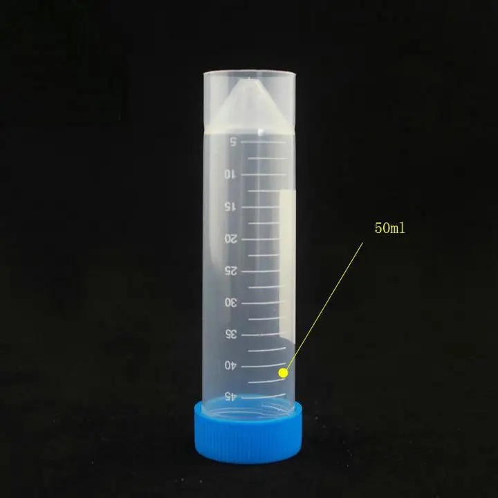 8Pcs/lot 50ml Flat Bottom Centrifuge Tubes with Screw Caps