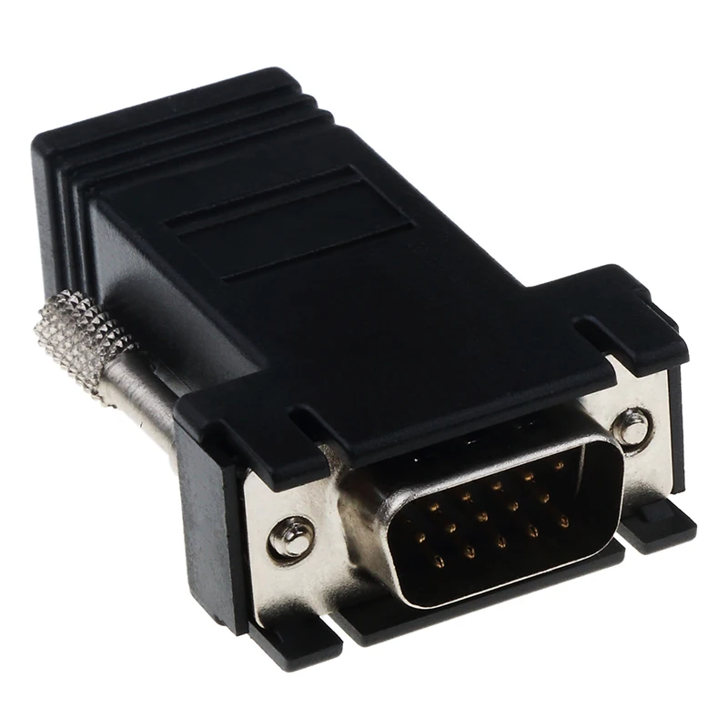 Мини удлинитель для ПК и ноутбука kebidu VGA штекер мама в Lan Cat5 Cat5e RJ45 Ethernet