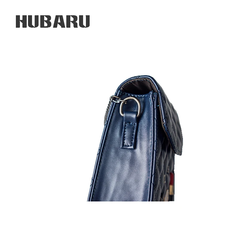 HUBARU Women Small Crossbody Bag Chains Belt Fashion Plaid &amp Badge Design Simple Flap Hasp Female Mini Messenger Girls | Багаж и сумки