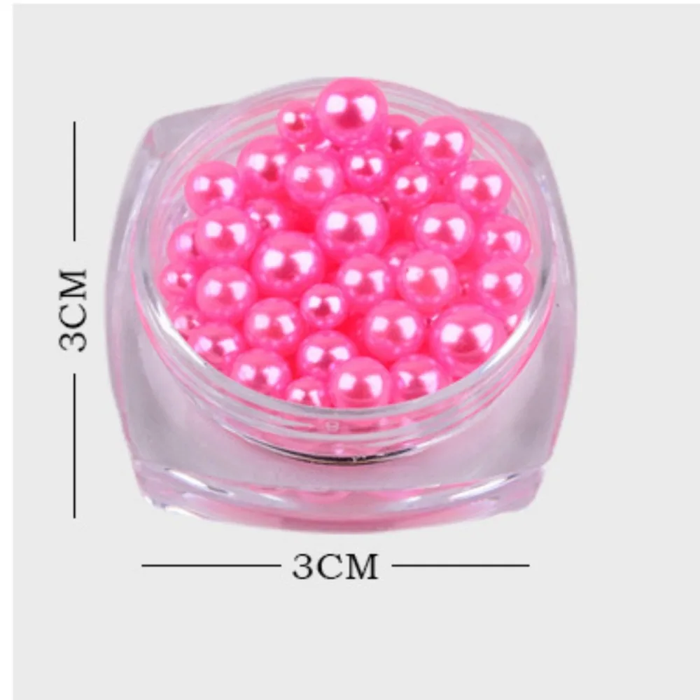 Сделай Сам Япония 3D дизайн ногтей матовый жемчуг красочный круглый шар смешанный