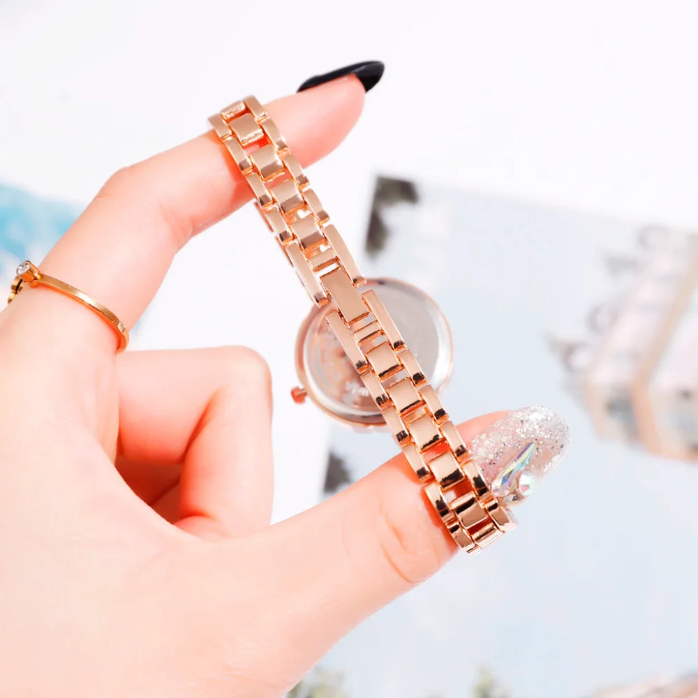 Женские маленькие часы с браслетом простые повседневные в европейском стиле