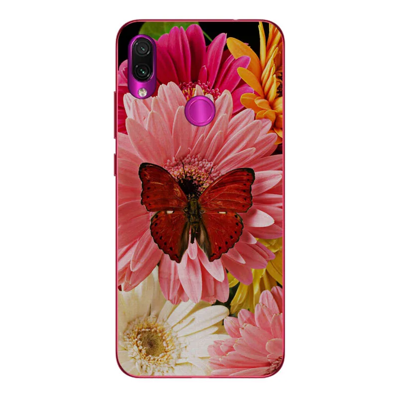 Geruide 6.3 For xiaomi redmi note 7 Case Cover, Printed Soft Silicon TPU Back Cover Case For xiaomi redmi note 7 pro Phone Cases