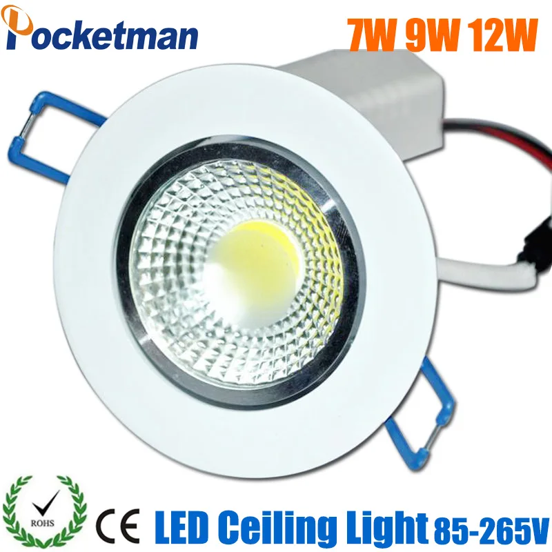 Новый светодиодный Подпушка свет 7 Вт 9 12 15 Spot LED Light 220 В Светодиодные пятно