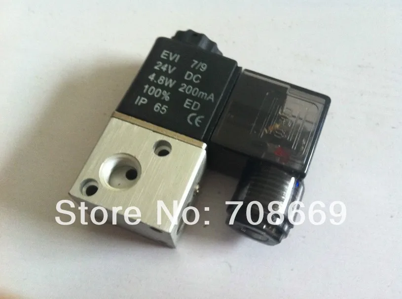 3V1-06 12 В DC 3 порта 2Pos 1/8 &quotBSP нормально закрытый соленоидный воздушный клапан