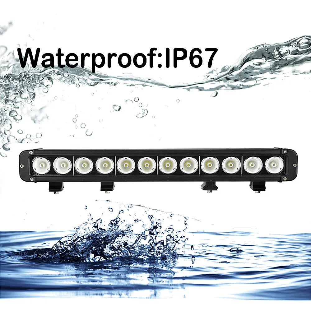 Хит продаж 120 Вт Однорядный внедорожный светодиодный светильник бар рабочий свет