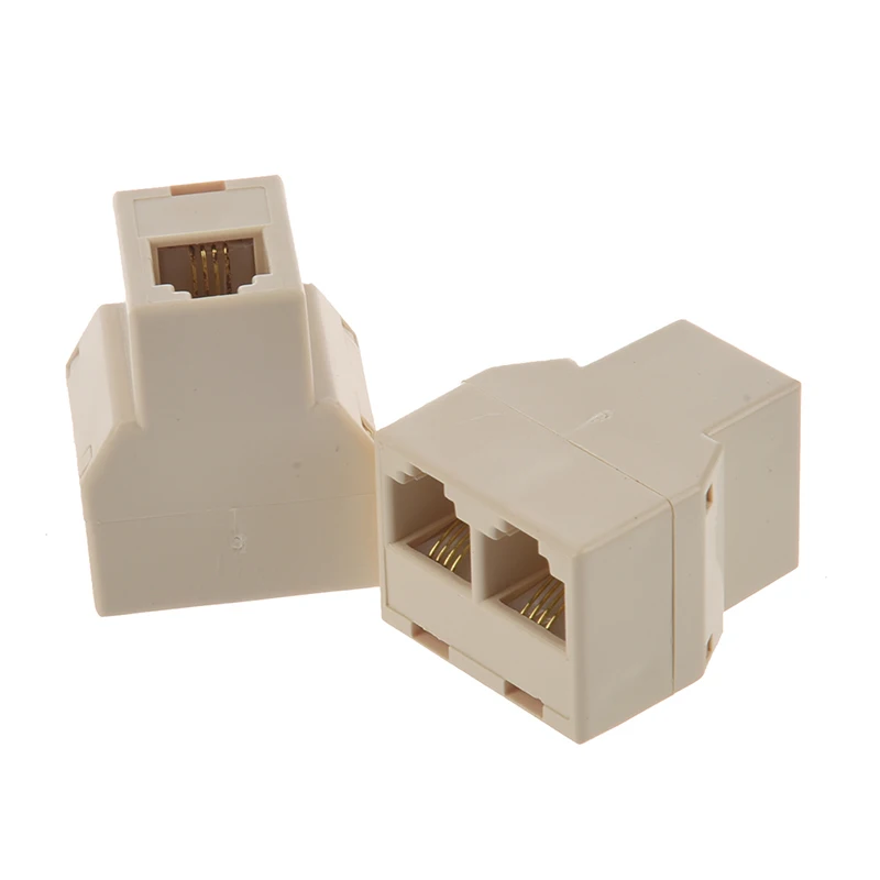 2 шт RJ11 1 до гнездовой разъем телефонный модульный разделитель | Обустройство дома