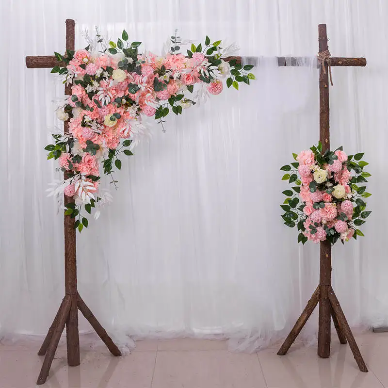 Light Pink 100 см цветы стена Свадьба дорога гид Арка сцена макет окно Фото Студия фотография цветок дорога свинец украшение дома - Цвет: Light Pink