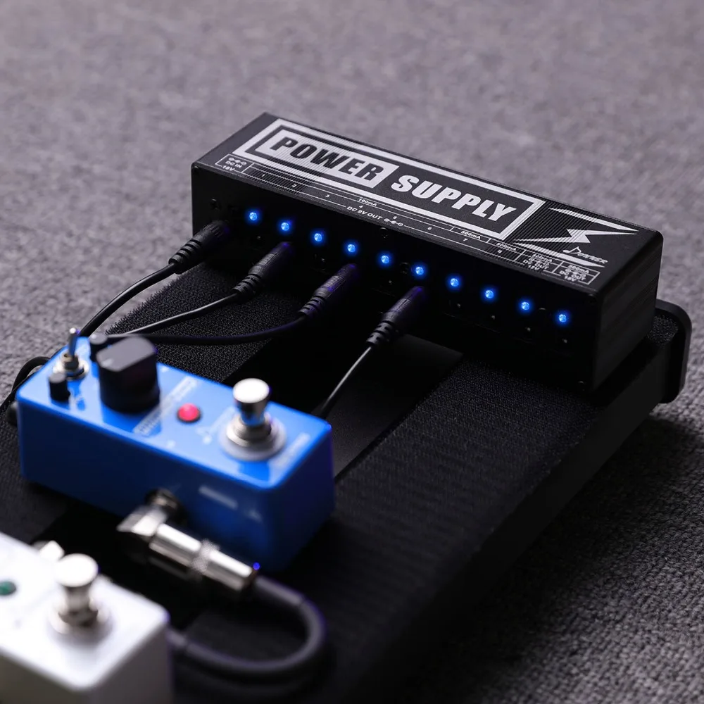 Donner DP-2 гитарный эффект педали доска питание 10 DC изолированные выходы для 9 V/12 V/18 V гитарные аксессуары Защита напряжения