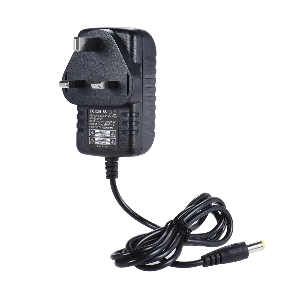 Адаптер питания для гитарного эффекта 9 В постоянного тока 1000 мА 5 сторонний