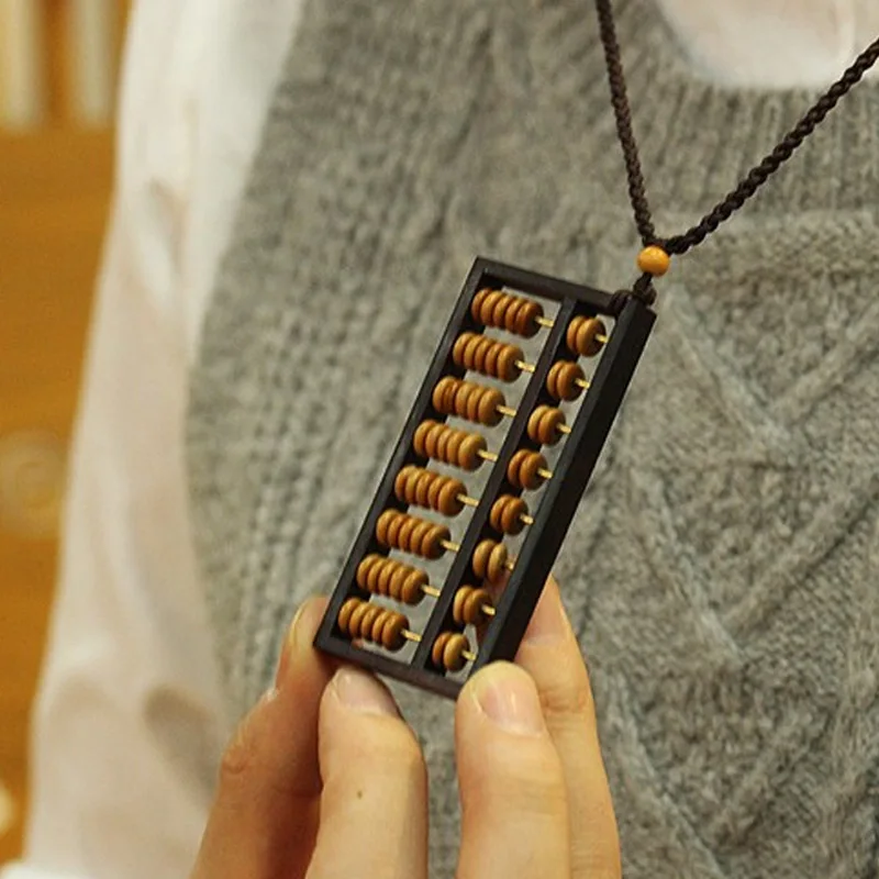 Китайский Традиционный оливковое гайка Резные Abacus четки браслет Из Бисера