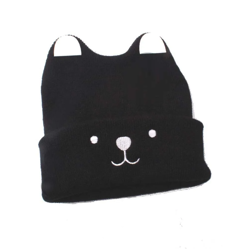 Рождественская вязаная шапка для новорожденных девочек и мальчиков с рисунком