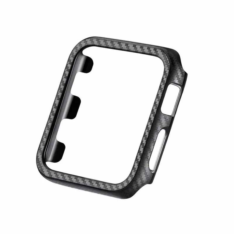 MDNEN протектор для Apple Watch, чехол для IWatch Series 4, 3, 2, 1 с ультратонким ремешком из углеродного волокна 38 мм, 42 мм, 40 мм, 44 мм