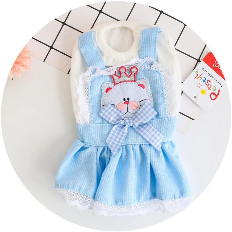 Petstyle прекрасный кот собака летнее платье для маленький щенок Принцесса Собака