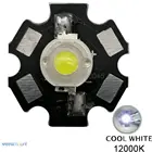 10 шт., 3 Вт, холодный белый Светодиодный бусина высокой мощности, излучатель, DC3.6-3.8V 700mA 160-180LM 12000K с 20 мм звездным платиновым радиатором