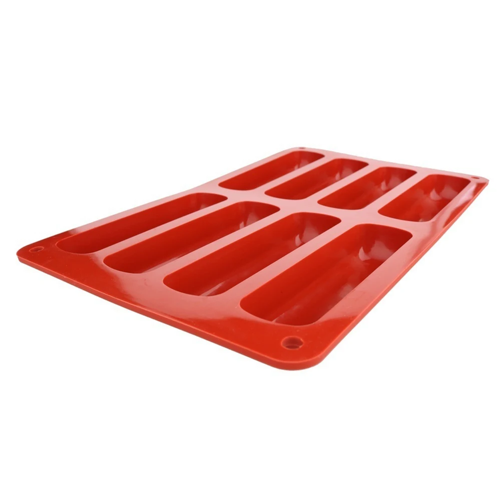 Silicone Classic Collection Shapes Non Stick 8 Forms Eclair Cake Baking Mold Bakeware Kitchen baking tools Pastry Accessories