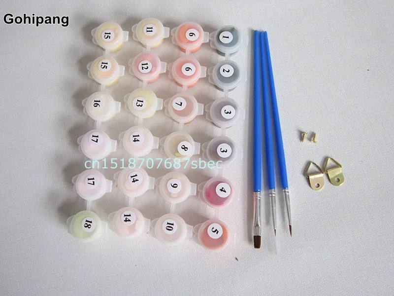 Выполненные Настенный декор diy живописи по номерам ручная роспись льняное