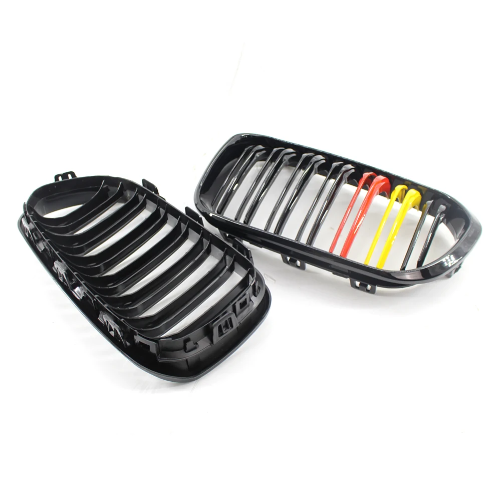 1 pairs Good quality Gloss Black For BMW 1-Series F20 F21 LCI Front Grill M135i | Автомобили и мотоциклы