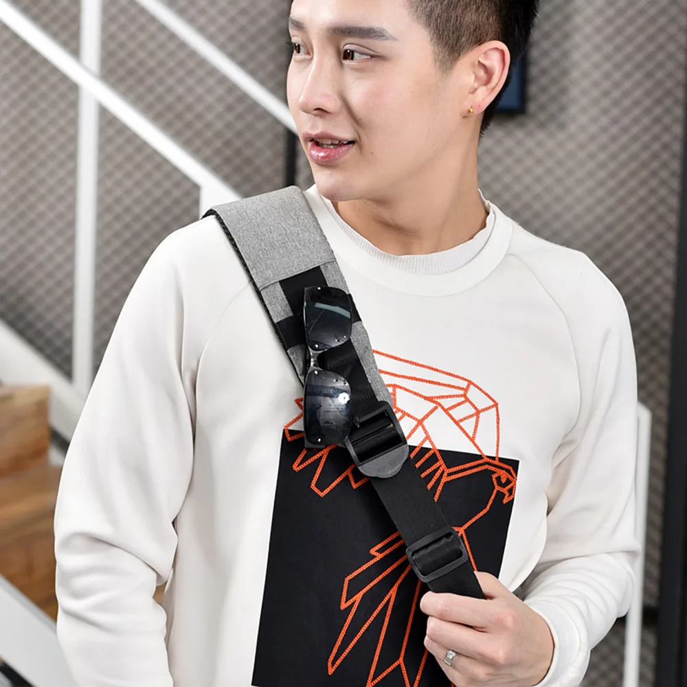 Aelicy Роскошные поступления USB дизайн высокая емкость нагрудная Сумка Мужские сумки через плечо для женщин Смарт Противоугонная нагрудная сумка для женщин и мужчин