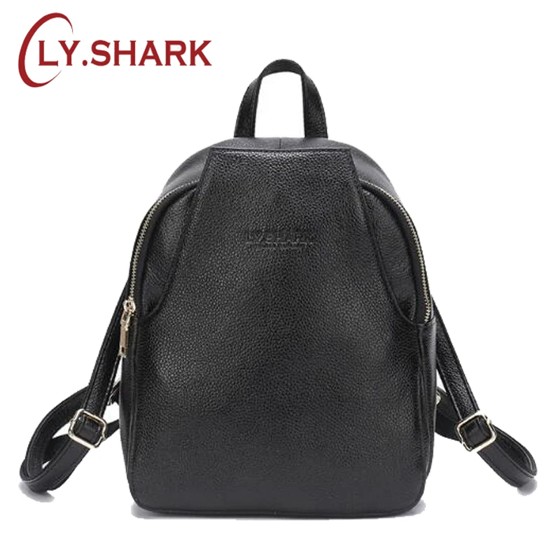 LY. SHARK Новый мини женский рюкзак из натуральной кожи маленький через плечо с