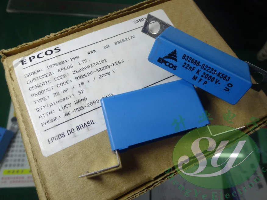 2019 горячая распродажа 20 шт./50 шт. EPCOS 0 022 мкФ/2000 В 22nf 223 новые абсорбционные защитные