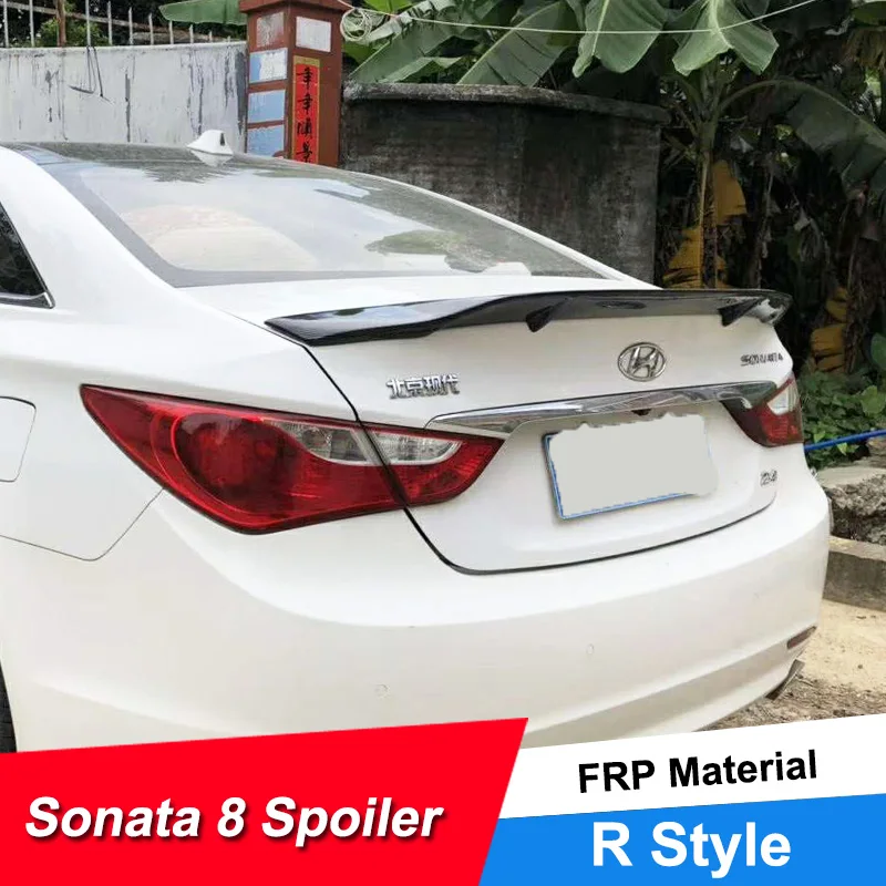 JNCFORURC автомобильный спойлер на крышку багажника для Hyundai Sonata 8 2011 12 13 R стиль