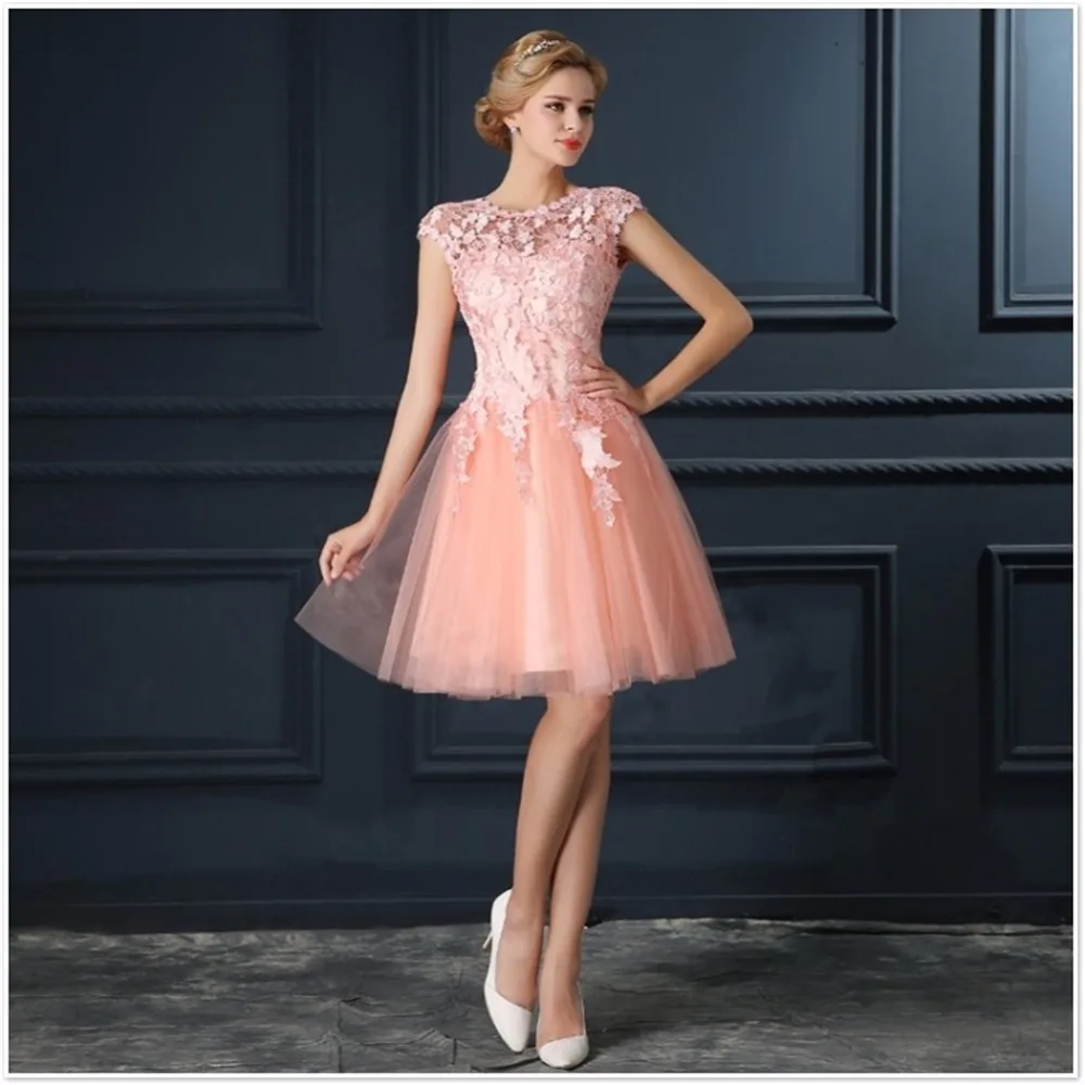 Ruthshen Robe De Soiree Мини Короткие Шампанское серые коктейльные платья 2020 с рукавами