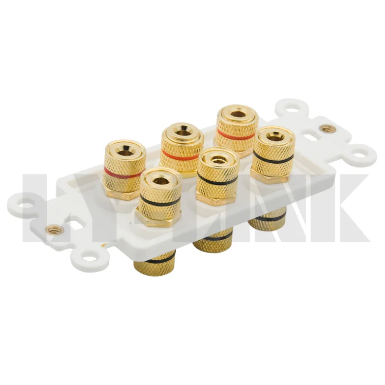 6 портовый динамик банан звуковая коробка настенная пластина Поддержка