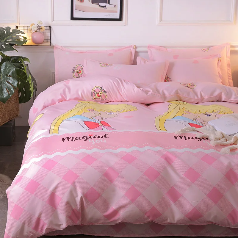 Bonenjoy, мультяшный стиль, Детский Комплект постельного белья, King size, пододеяльник, комплекты, ropa de cama, двойное постельное белье, queen size, Комплект постельного белья