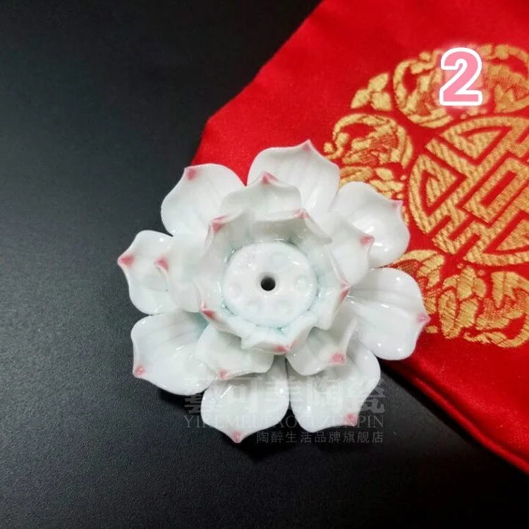 Держатель для благовоний Jingdezhen|incense holder|lotus incenseceramic lotus |