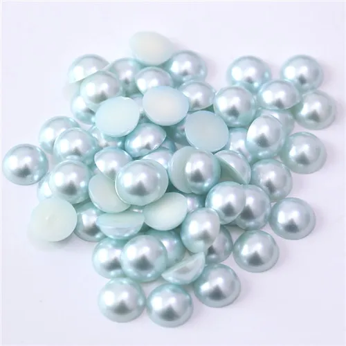 Light Sapphire 2-12 мм Цветные полукруглые стразы из АБС-пластика для скрапбукинга, украшения для одежды B0001 - Цвет: Light Sapphire