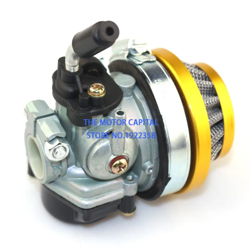 Золотой 49cc 50cc 60 66 80cc 2 тактный карбюратор воздушный фильтр Carb fit моторизованный велосипед велосипедный мини велосипед atv