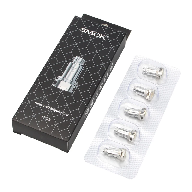 5 шт./лот оригинальная катушка Smok Nord 1.4ом сетка 0.6ом керамическая головка DC для