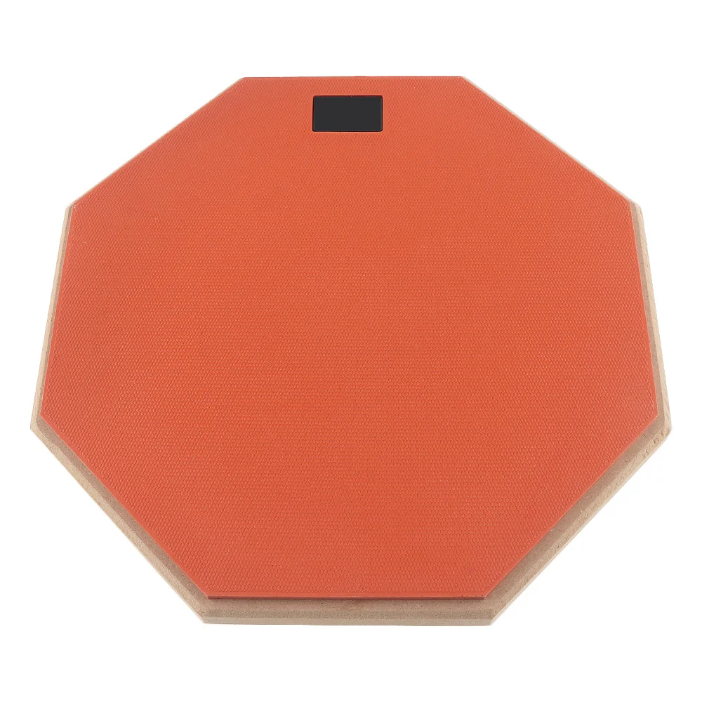 12 Inch Wooden Rubber Dumb Drum Practice Training Drum Pad for Jazz Drums Exercise with 3 Colors Optional