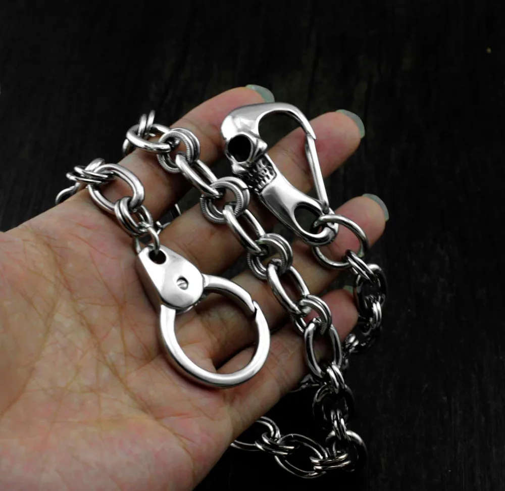 2 кольца связанные с оригинальным бумажником цепочка для брюк пряжкой в виде