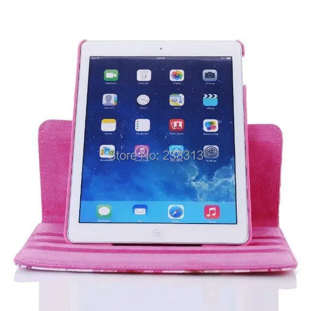 Модный цветочный вращающийся на 360 градусов чехол из искусственной кожи с