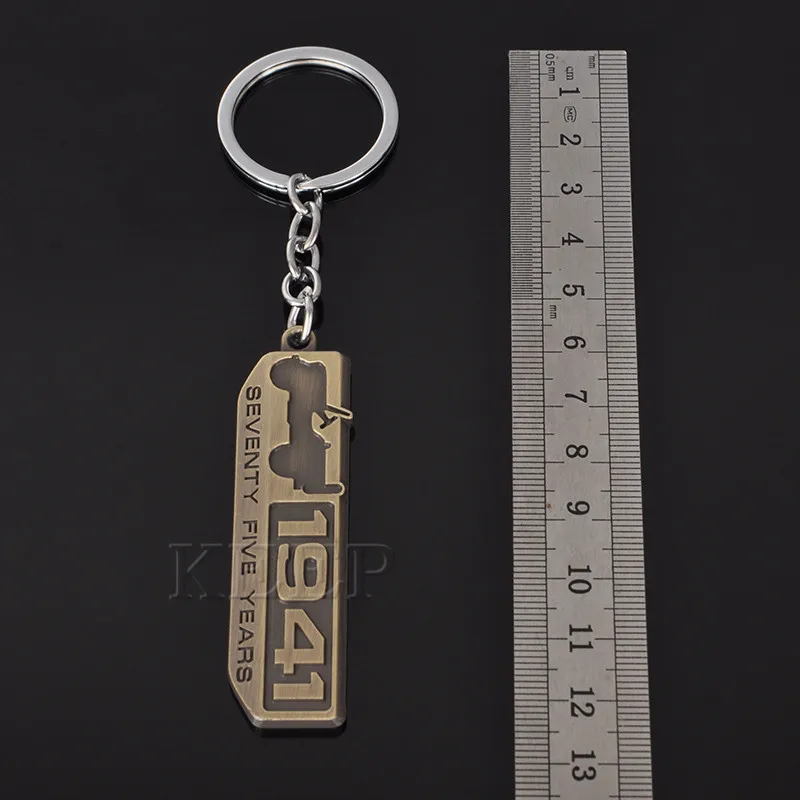 Автомобиль брелок для ключей Jeep Wrangler Grand Cherokee Renegade Компасы 1941 семьдесят пять лет