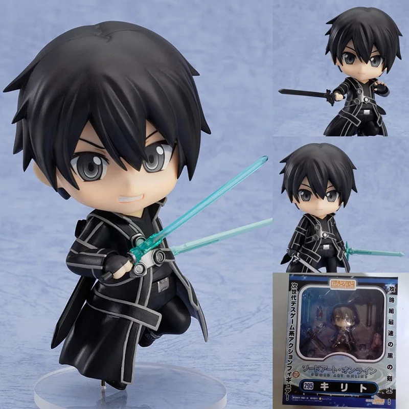 Экшн фигурка Nendoroid 295 Q version аниме Sword Art Online S. A. O SAO Kirigaya Kazuto ПВХ Коллекционная