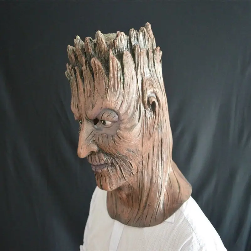 Смешной латексный демон дерева вечерние Карнавальная маска на Хеллоуин