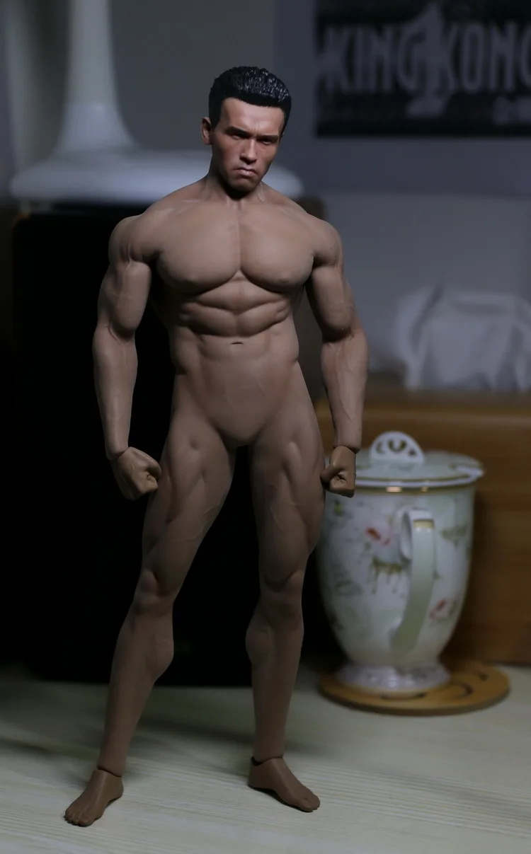 1/6 весы рисунок аксессуар для кукол мужской головы форма Шварценеггер T800 головка